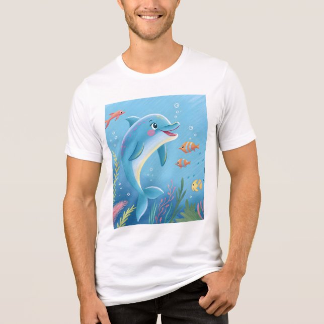 Camiseta Triblenda Momentos alegres de delfines (Anverso)