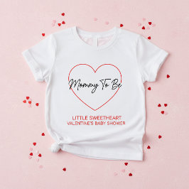Camiseta Triblenda Mommy To Be Little Sweetheart Valentine’s Baby