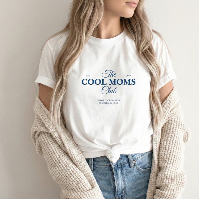 Camiseta Triblenda Moms Club Typography Vintage (Subido por el creador)