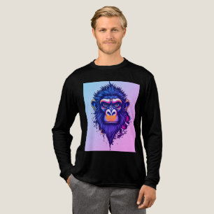 Camiseta Triblenda Mono de Tinta Enojado – Animal de Grafiti con Salp