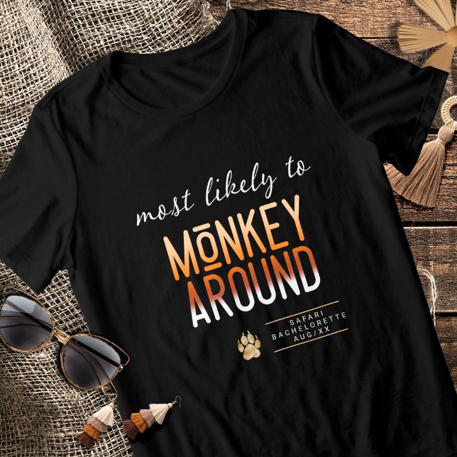 Camiseta Triblenda Mono MLT alrededor de la soltera ID1156 (Subido por el creador)