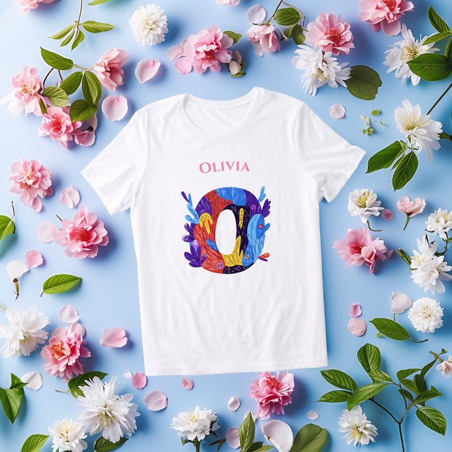 Camiseta Triblenda Monograma - Carta O Regalo artístico de cumpleaños (Subido por el creador)