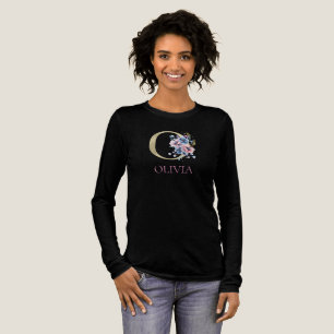 Camiseta Triblenda Monograma Floral Nombre O 