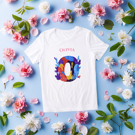 Camiseta Triblenda Monograma - Letra O Regalo Artístico de Cumpleaños
