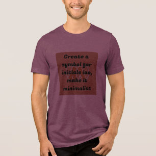 Camiseta Triblenda "Monograma Minimalista IAO"