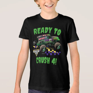 Camiseta Triblenda Monster Jam Grave Digger Listo para Aplastar Cumpl