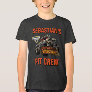Camiseta Triblenda Monster Jam - Tripulación de Pit de la Maldición d