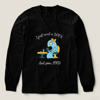 Camiseta Triblenda Monstruo de lectura de libros en una cafetería
