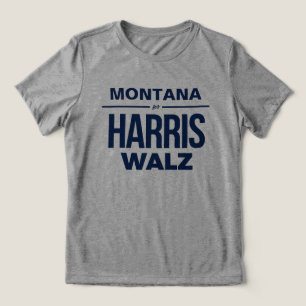 Camiseta Triblenda Montana para Harris Walz