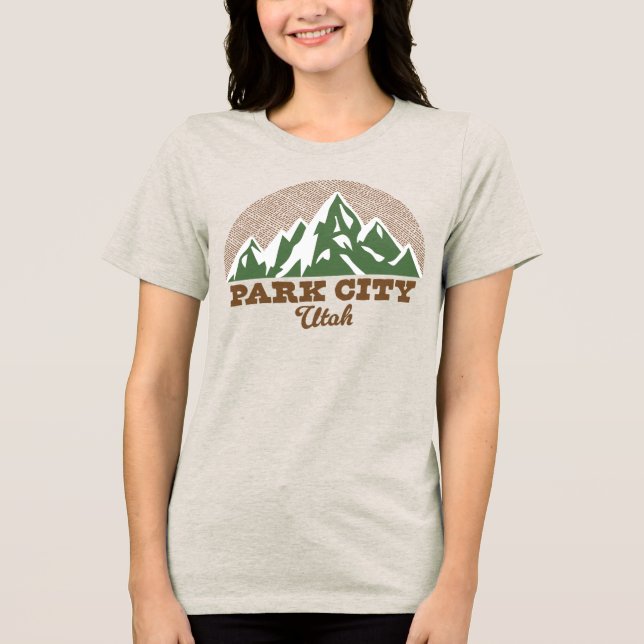 Camiseta Triblenda Montaña Utah Park City (Anverso)