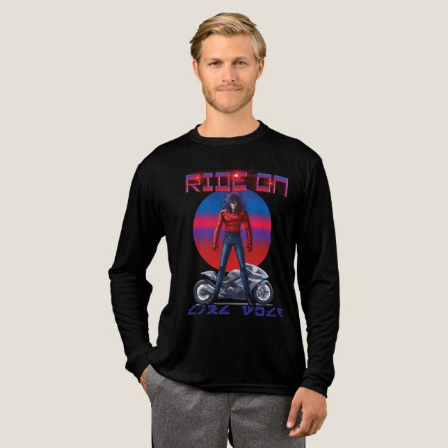 Camiseta Triblenda Montar como lobo  (Anverso Completo)