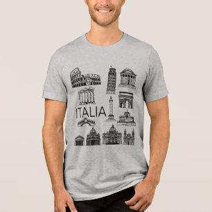 Camiseta Triblenda Monumentos italianos de Italia