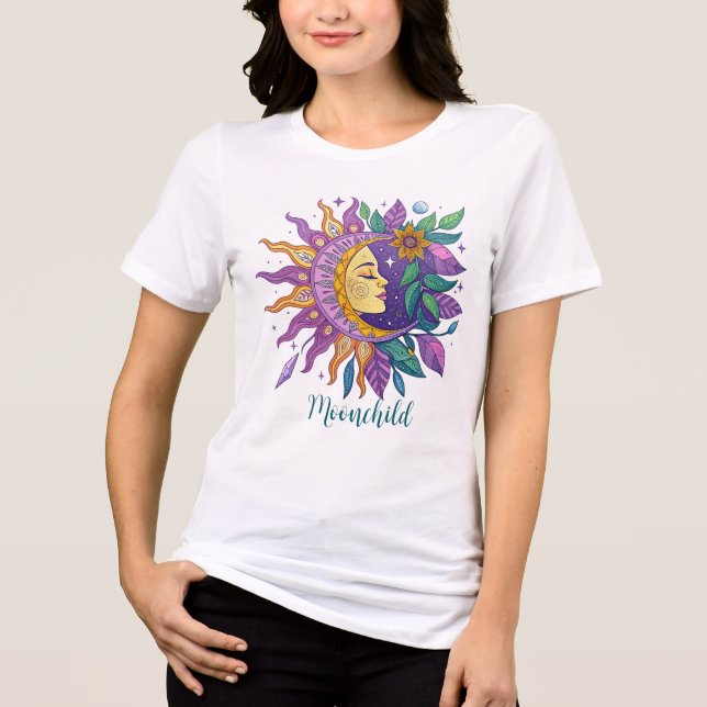 Camiseta Triblenda Moonchild White (Anverso)