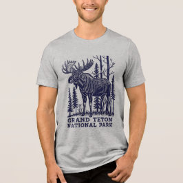 Camiseta Triblenda Moose en el Parque Nacional del Gran Tetón
