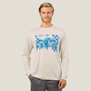 Camiseta Triblenda mosaico de cuadros de SlipperyJoe moderno de tres-
