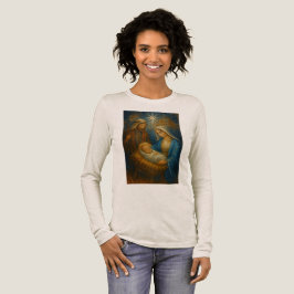 Camiseta Triblenda Mosaico de vidrio tintado de la Natividad | Sagrad
