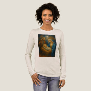 Camiseta Triblenda Mosaico de vidrio tintado de la Natividad   Sagrad
