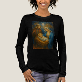 Camiseta Triblenda Mosaico de vidrio tintado de la Natividad | Sagrad