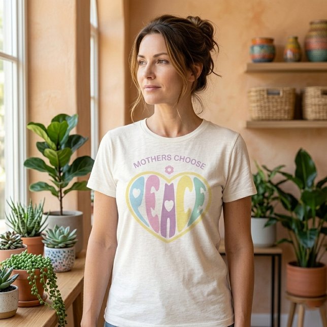 Camiseta Triblenda Mothers Choose Peace Heart (Subido por el creador)