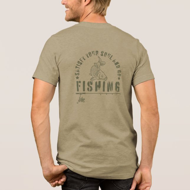 Camiseta Triblenda Motivación de pesca | Carp | Satisfacer (Reverso )