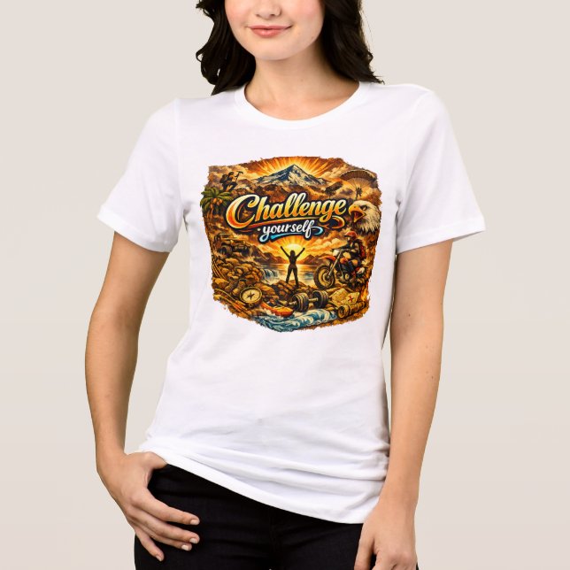 Camiseta Triblenda Motivational Women White Tshirt (Anverso)