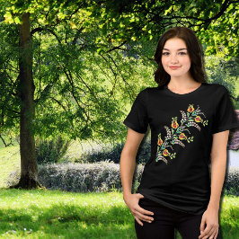 Camiseta Triblenda motivos florales amarillos en Hungría