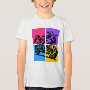 Camiseta Triblenda Moto deportiva Pop Art