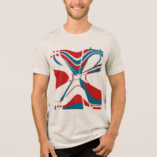 Camiseta Triblenda Moto geométrico de las formas grandes de negrita t