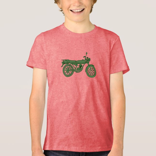 Camiseta Triblenda Motocicleta T-Shirt Kids (Anverso)