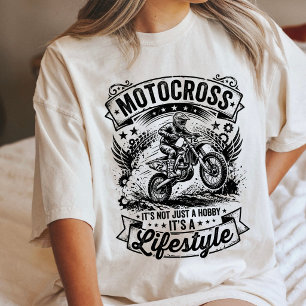 Camiseta Triblenda Motocross Estilo de Vida Piloto de Moto de Cross S