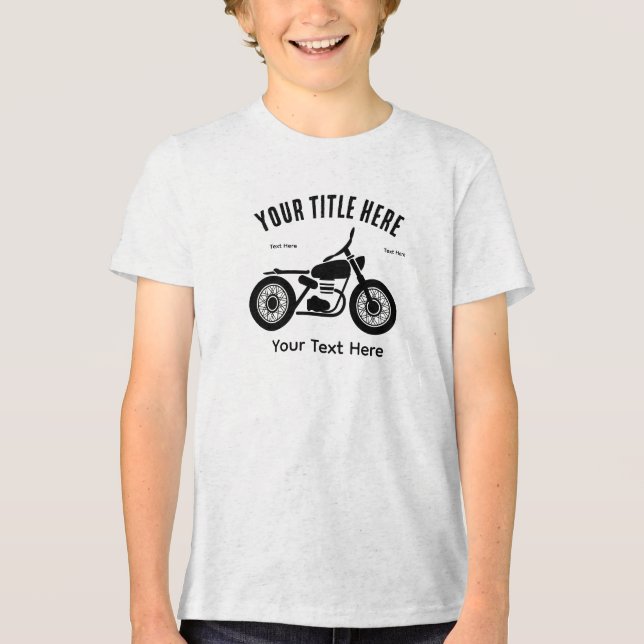 Camiseta Triblenda Motorcycle Ride Speed and Freedom Design (Anverso)
