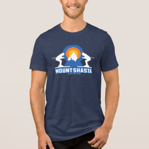 Camiseta Triblenda Mount Shasta Ski Sunset Retro T-Shirt