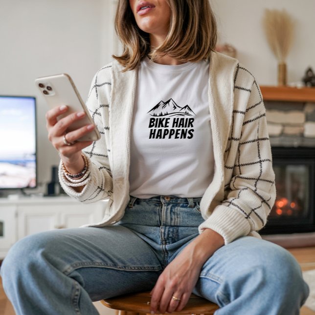 Camiseta Triblenda Mountain Bike Girl Irony black (This cycling tee is designed with bike-loving women in mind.)