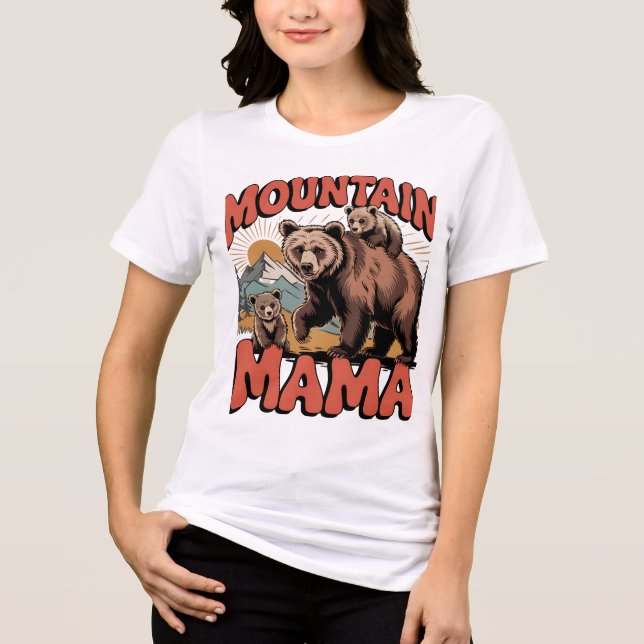 Camiseta Triblenda Mountain Mama Design (Anverso)