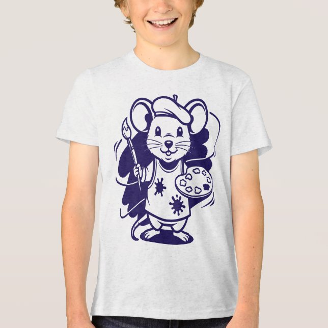 Camiseta Triblenda Mouse the artist (Anverso)