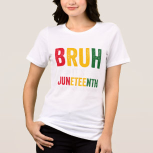 Camiseta Triblenda Muchachos Junetdecimotae Black Freedom 2024 Hombre