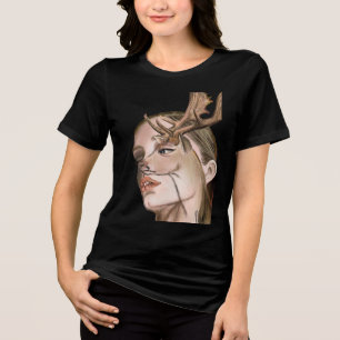 Camiseta Triblenda Mujer Ciervo