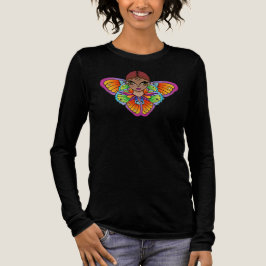 Camiseta Triblenda Mujer Con Alas De Mariposa