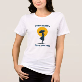 Camiseta Triblenda Mujer con Paraguas – Mantén la clase incluso en la