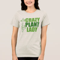 Mujer de Crazy Plant Lady