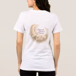Camiseta Triblenda Mujer Luna y Flores