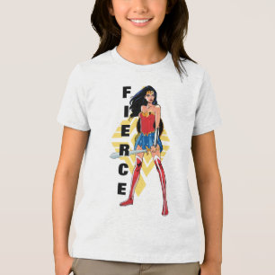 Camiseta Triblenda Mujer Maravilla Con Espada - Feroz