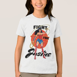 Camiseta Triblenda Mujer Maravilla Con Lasso - Lucha Por La Justicia