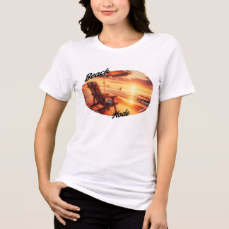 Camiseta Triblenda mujer (modo playa) lindo tee