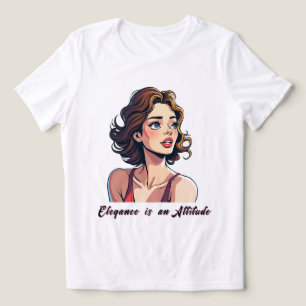 Camiseta Triblenda Mujer radiante con ojos azules