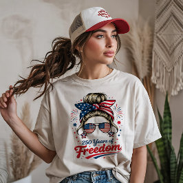 Camiseta Triblenda Mujer Retro 250 Años de Libertad