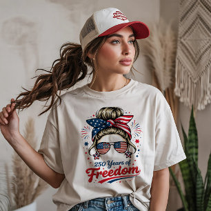 Camiseta Triblenda Mujer Retro 250 Años de Libertad