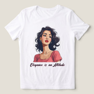 Camiseta Triblenda Mujer segura con curvas oscuras