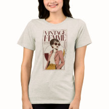 Mujer Vintage Gráfico de Moda Femenina de los 60