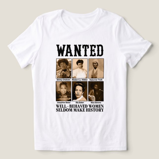 CAMISETA TRIBLENDA MUJERES CON BUEN COMPORTAMIENTO HACEN HISTORIA (Diseño delantero )